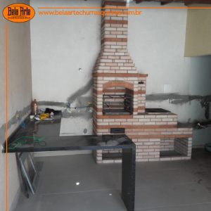 kit 2x1 churrasqueira e fogão a lenha