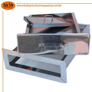 Gaveta cinzeiro em Inox