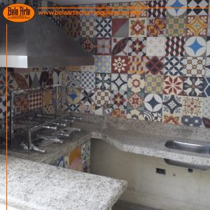 Churrasqueira com coifa inox